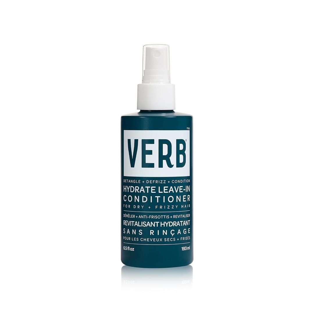 VERB Hydrate Leave-In Conditioner, 6.5 fl oz  Nourish Dry + Frizzy Hair - Smooth + Detangle - Amber + Warm Jasmine Scent