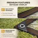 Clear Tarp with Grommets, 14Mil PVC Clear Plastic Tarps Heavy Duty Waterproof, for Vinyl Patio Enclosure, Patio Plastic Porch Enclosures for Winter and Chicken Coop Cover(8 * 10ft)