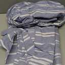 Full Size 4 Piece Sheet Set - Comfy Breathable & Cooling Bed Sheets Set - Hotel Luxury Bedding for Women, Men, Kids, Teens, Boys & Girls - Deep Pockets, Soft, Wrinkle Free - Oeko-Tex - Blue Stripes 3