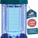 Flowtron Electric Bug Zapper 2 Acres Outdoor Insect Control with Dual Lure Method, 120W UV Light & Octenol Attractant for Fly & Mosquito, 5600V Kill Grid, Made in USA