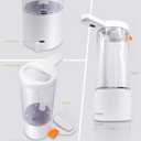 Practical 17oz. Automatic Touch-Free Rechargeable Sensor Liquid Soap Pump Dispenser, Adjusted by Sensor Distance Liquid Output (White_Orange)