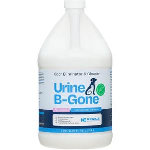 KINZUA ENVIRONMENTAL Urine B-Gone, Professional Enzyme Odor Eliminator & Pet Stain Remover, Human, Cat & Dog Urine Cleaner, Effective on Laundry, Carpets & More, Lavender Scent, 1 Gallon (128 Fl Oz (Pack of 1))