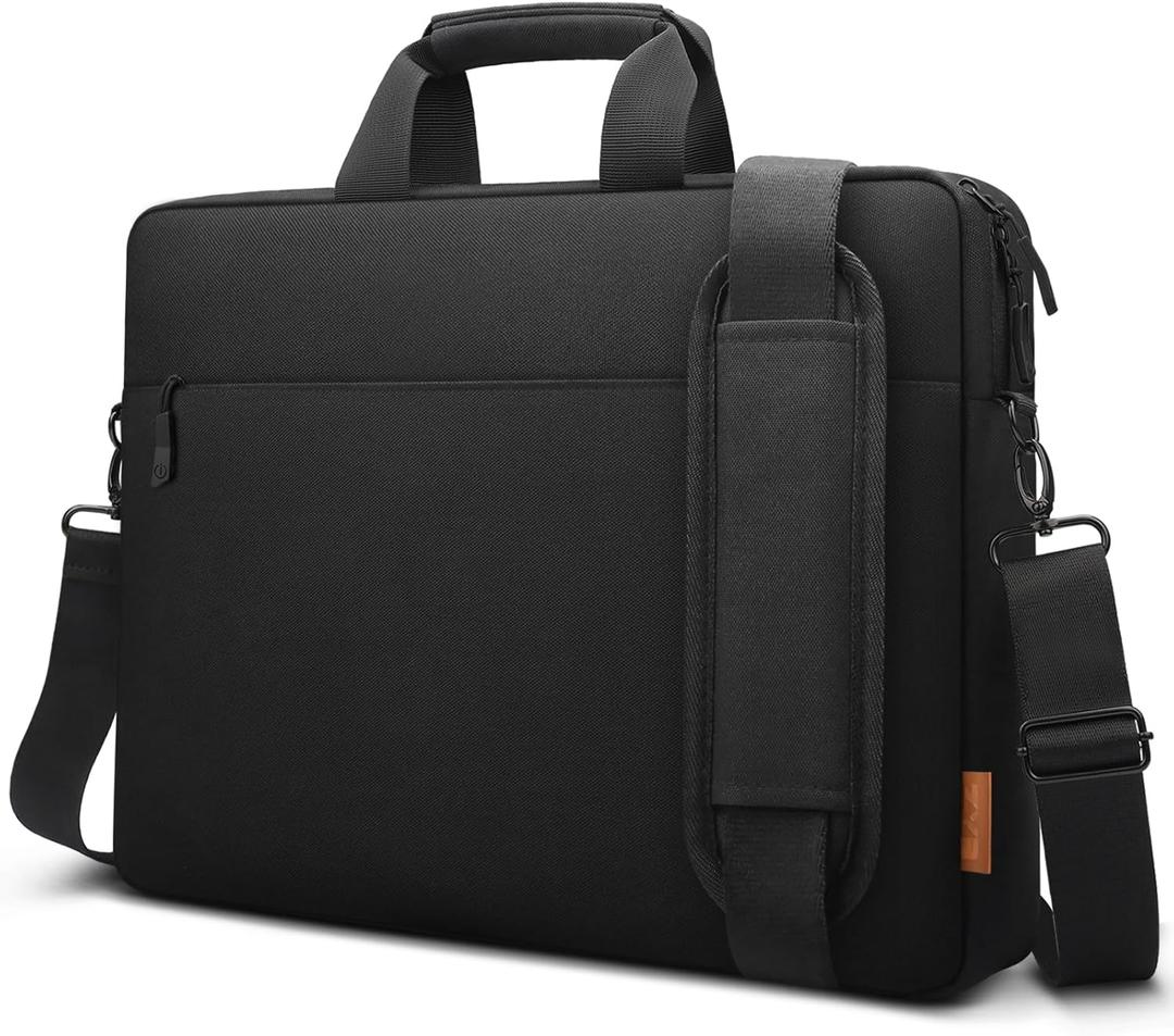 ZYB Waterproof Laptop Bag 15 15.6 16 Inch,Laptop Case 15.6-16 Inch Sleeve with Shoulder Strap,Notebook Case for 15.6 16 Inch Laptop Lenovo MacBook Pro 16 15 HP Acer ASUS DELL etc 15.6 16in Bag-Black
