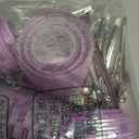 Thermal Hair Rollers Set - 30PCS Jumbo Self-Grip Rollers (64mm, 48mm, 36mm) with Clips for Long, Medium, Short Volume and Salon Styling (Purple)