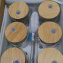 6 Pcs St Patrick's Day Glass Cups Shamrock Tumbler with Bamboo Lids and Straws 16 oz Irish Lucky Clover Reusable Can Shaped Drinking Glasses Bulk for St Patrick's Day Party Supplies