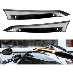 Windshield Side Trim LED Light Turn Signal Running Lamp Fit for Road Glide FLTRX FLTRXS FLTRK FLTRU FLTRXSE FLTRUSE 20152024 Black Front Fairing Accent Indicator Light