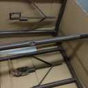 Set of 2 Folding Banquet Table Legs - Sturdy Foldable Table Legs w/Non-Slip Plastic Tips & All-Around Welds - Sleek Black Finish 19 Gauge Steel - 24" W x 72" H Standing Desk Legs