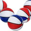 Botabee Mini Basketball Set of 5 - Durable, Anti-Slip Grip 7" Mini Basket Balls for Indoor and Outdoor Play - Inflatable Basketball Toys for Pop Arcade - Soft, Bouncy Sports Rubber Playing Ball
