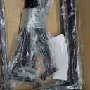 12 Pack Slatwall Accessories Kit with U-Shaped Rectangular Tubing Hangrails and Waterfall Display Hanger, Slatwall Hooks and Hanger for Clothing Retail, Merchandise Display