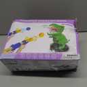 Dinosaur Shooting Toys for Kids 3-5 Years, Movable Target Shooting Games with 2 Air Pump Launcher, Interactive Competition Game Gift for Boys and Girls Ages 3 4 5 6 7 8 Years Old (2 Popper Guns)