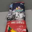 Joiedomi Christmas Inflatable Merry Christmas Sign with Santa, Reindeer & Gingerman, Christmas Inflatable Decoration with Build-in LEDs for Xmas Party Outdoor Yard Garden Lawn Winter Decor