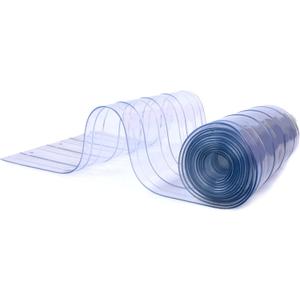 Plastic Vinyl Replacement Strip Curtain-Door - Clear Waterproof Commercial PVC for Warehouse Doors,Walk-in Freezers Basement Stable Pet House,8' x 7.2" Single Strip