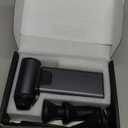 Metal Electric Compressed Air Duster, 300000RPM High Speed Rechargeable Air Blower&Pump for Leaf Blower with Digital Display, 4-Speed Modes-Brushless Motor Mini PC Dust Cleaner with Light(Black)