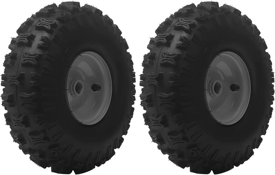 Snow Blower 934-04282B,634-0232, 634-04282, 934-0232 Wheel Assembly for MTD, Troy-Bilt, Bolens, Huskee Yard Machines and Yard Man,10 in. x 4 in. tires, 2Pack