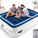 KINGJERRY Air Mattress Queen with Built in Pump, Leak-Tested, 4 Portable Handles, 18" Raised Comfort, Anti-collapse Design, 800lb Support, 3 Mins Inflation, Inflatable Mattress for Home Guest &Camping