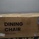 COLAMY Upholstered Dining Chairs Set of 4, Parsons Style Linen Beige Accent Chairs with High Back, for Round Kitchen Table or Small Dining Room  Comfortable & Stylish