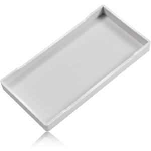 Small White Mini Tray (8 inch x 4 inch) for Serving Accessory, Spa, Coffee, Drinks, Wine, Tea, Bar, Party, Towel, Seasoning, Perfume or Display Use