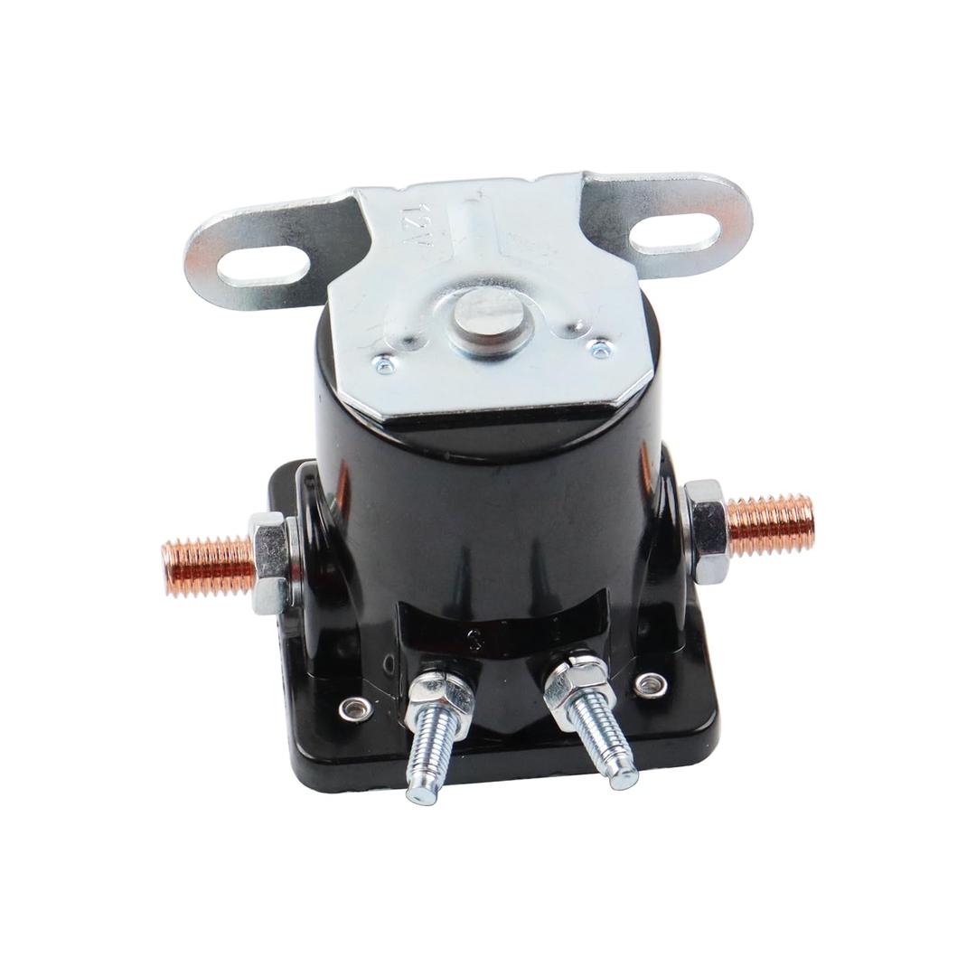 Upgrade Hot Rod 12v Starter Solenoid Relay SW3 Replacement for 1956-up Truck Starter Replaces B-6A-11450A C6AF C7AF C3912 C9AF SNL135 50-430 (Black)