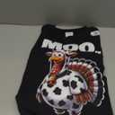 Turkey Moo Funny Thanksgiving Long Sleeve T-Shirt Small
