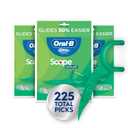 OralB Glide Mint Dental Floss Picks with Long Lasting Scope Flavor, 3 Pack of 75 Picks (225 Total)
