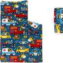 Space Nap Mat - Space Ship Galaxy Sleeping Bag with Removable Pillow - Daycare and Sleepovers Preschool Kindergarten Bedding Set for Kids Toddler Boys Girls (Standard - 50"x21", Animal)