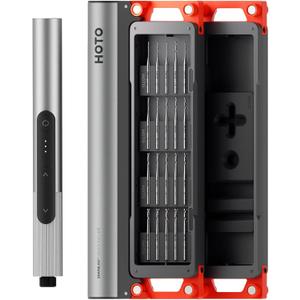 HOTO SNAPBLOQ D-A03 Cordless Electric Mini Drill Pen, 3-Speed Precision Hand Drill for Jewelry, PCB & DIY Crafts, Corelss Brushless Motor, 800mAh Type-C Rechargeable, LED Ring Light, 20 M2 Drill Bits