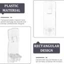 Angoily 25Pcs Long Board Support Partition Transparent Plastic Shelf Holders for Cabinet Shelves Adjustable Shelf Clips for Furniture Storage