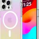 Case-Mate BLOX iPhone 15 Pro Case - Iridescent Rainbow [12ft Drop Protection] [Compatible with MagSafe] Magnetic Cover with Edges for iPhone 15 Pro 6.1", Anti-Scratch, Shock Absorbent, Slim Fit