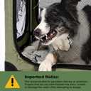 42 in XL Collapsible Dog Crate for Large Dogs, 4 Door Kennel,Green