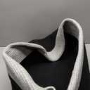 XXXXL WASHABLE 125L Extra Large Durable Soft Blanket Basket, Woven Decorative Cotton Rope Basket with Handles for Laundry, Living Room, Baby Toy Nursery Storage Organization Bin 24" x 17" (Black/ Grey)