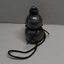 316 Stainless Steel Gourd Water Bottle - 17oz Insulated Metal Bottle with Adjustable Strap & Wooden Charm, Leak-Proof for Travel/Sports/Cycling (Iridescent Black, 24H Cold/20H Hot)