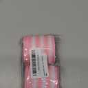 FINGERINSPIRE 2 Rolls Pink Burlap Striped Fabric Ribbon 2-1/2 inch Wide Striped Wired Edge Ribbon Farmhouse Fabric Ribbons for DIY Project/Gift Wrapping/Wreaths/Christmas Tree Decoration(5yards/roll)