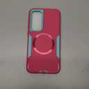 Designed for Samsung Galaxy S24 FE Case,Magnetic,Double Drop Protection Heavy Duty,Compatible with MagSafe,Dustproof,No Fading, No Yellowing,for Men Women,Rose Blue