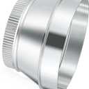 8 Inch to 6 Inch Duct Reducer Increaser Galvanized Steel Air Duct Adapter Round Crimped Pipe Connector Fitting Coupling for HVAC Ventilation Systems
