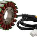 Magneto Stator 18 Coil Corrosion Moisture Resistance Electric Motor Stator Replacement Par Compatible With 1994-2003 VF750 Magna V45 1994-1997 VFR750 Interceptor Motorcycle OEM 1120-MZ5-004