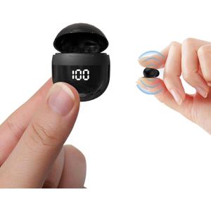Yihou Ear Buds Invisible Small Mini Sleep Earbuds Headphones Wireless Bluetooth Comfortable Tiny Sleeping Smallest Low Profile Micro Discreet Hidden Kids Earbuds Ear Buds for Small Ear Canals Work (Black)