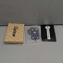 Uyiton Compatible with iPhone 17 Pro Max Camera Lens Protector - [Not Easy to Break][Strong Adsorption][Case-Friendly] Metal Tempered Glass Rear Camera Screen Cover - Black Titanium