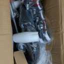 YEEZEE Saddle Stool Ergonomic- Comfortable Rolling Saddle Stool with Wide Thick Saddle Seat Padding, Swivel Adjustable Saddle Chair with Wheels and Ring Pedal for Medical Massage Salon (Dark Black)