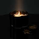 12.5oz White Tea & Lotus Flower-Shaped Scented Candle with Shimmering Crystals, Elegant Candles Birtheday Gifts, Valentines Day for Her, Bestie Gifts, 45 Hour Burn Time