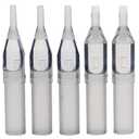 Disposable Tattoo Tip - Autdor 100PCS Disposable Tips Assorted for 3RL 5RL 7RL 9RL 3RS 5RS 7RS 9RS 5M1 7M1 Tattoo Needles Round Flat Magnum Plastic Tips for Tattooing Supplies