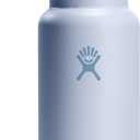 Hydro Flask Water Bottle - Insulated Stainless Steel - Wide Mouth Flex Lid, Non Spill, Leakproof and Refillable in 32 Oz Surf Blue