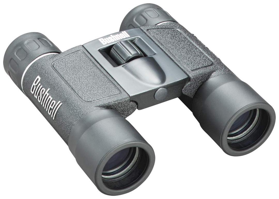 Bushnell Powerview 10x25 Compact Binoculars -High-Power Folding Roof Prism, Lightweight & Portable, Non-Slip Grip, Ideal for Sports, Wildlife, and Outdoor Adventures, Black