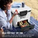 Ninja | FrostVault 30QT Cooler with Wheels | Insulated with Temp Dry Storage Drawer | Keeps Ice Cold for Days | for the Beach, Camping, Picnics & More | Mourning Dove | FB230DV