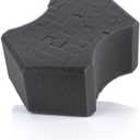 The Rag Company - Ultra Safe Sponge - Latest Foam Technology Safe for All Types of Paint and Wheel Finishes - Easy-to-Hold Ergonomic Grip for Wash Bucket and Rinseless Washing - Dark Grey