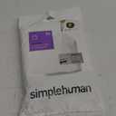 simplehuman Code F Custom Fit Drawstring Trash Bags in Dispenser Packs, 20 Count, 25-30 Liter / 6.6-8 Gallon, White (20 Count (Pack of 1))