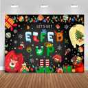 2 x Mocsicka Elfed Up Ugly Sweater Party Backdrop Ugly Sweater Christmas Decoration Party Winter Kids Elfed Photo Booth Background Banner (5x3ft (60x36 inch))