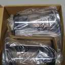 PZOTRUF Automatic Soap Dispenser, Touchless Dish Soap Dispenser 17oz/500ml with Upgraded Infrared Sensor, 5 Adjustable Soap Dispensing Levels, Liquid Hand Dispenser for Bathroom (Silver Set)