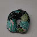 Adult Cozy Soft Microfiber Neck Pillow for Travel  Compact, Machine Washable - Perfect for Airplane, Car, or Home Use - Filled and Finished in the USA  Monstera Leaf