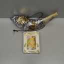 Silver 925 Anointing Ram Shofar Lion Of Judah with Gift of 12ml Anointing Oil Bottle from the Holy Land