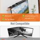 Soundbar Mount, No Drilling Steel TV Top Shelf Fits Most of Sound Bars Up to 15 Lbs, Universal Sound Bar TV Mount Bracket, Sound Bar Stand Compatible with Samsung, Sony, LG,Bose, 33.8x4.7inch